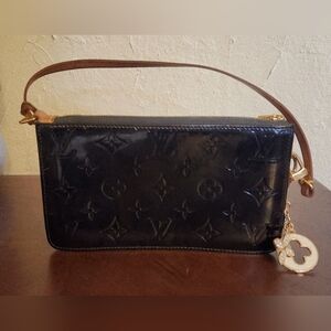 Louis Vuitton Black Monogram Vernis Lexington Pochette Bag